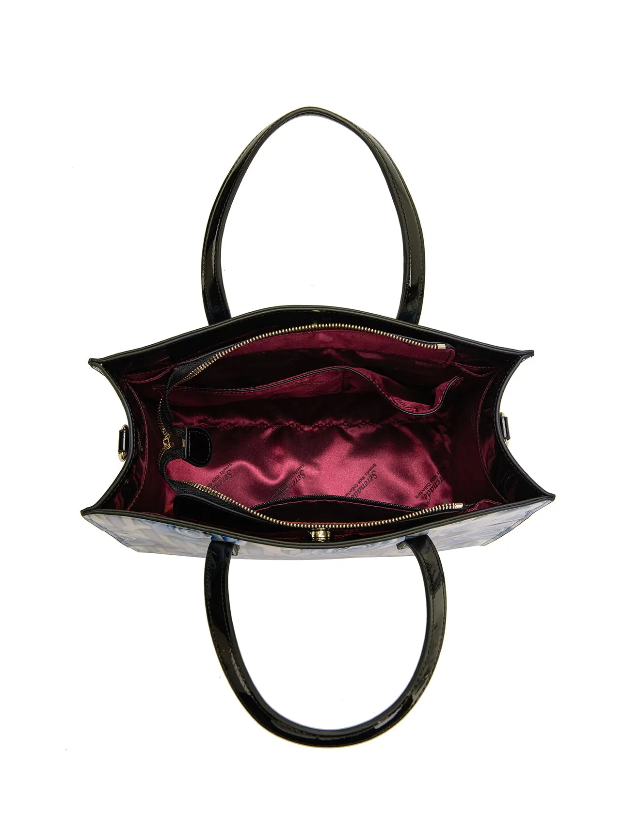 ANNABELLE PATENT LEATHER GRIP HANDLE BAG- SF22-0821-SALE