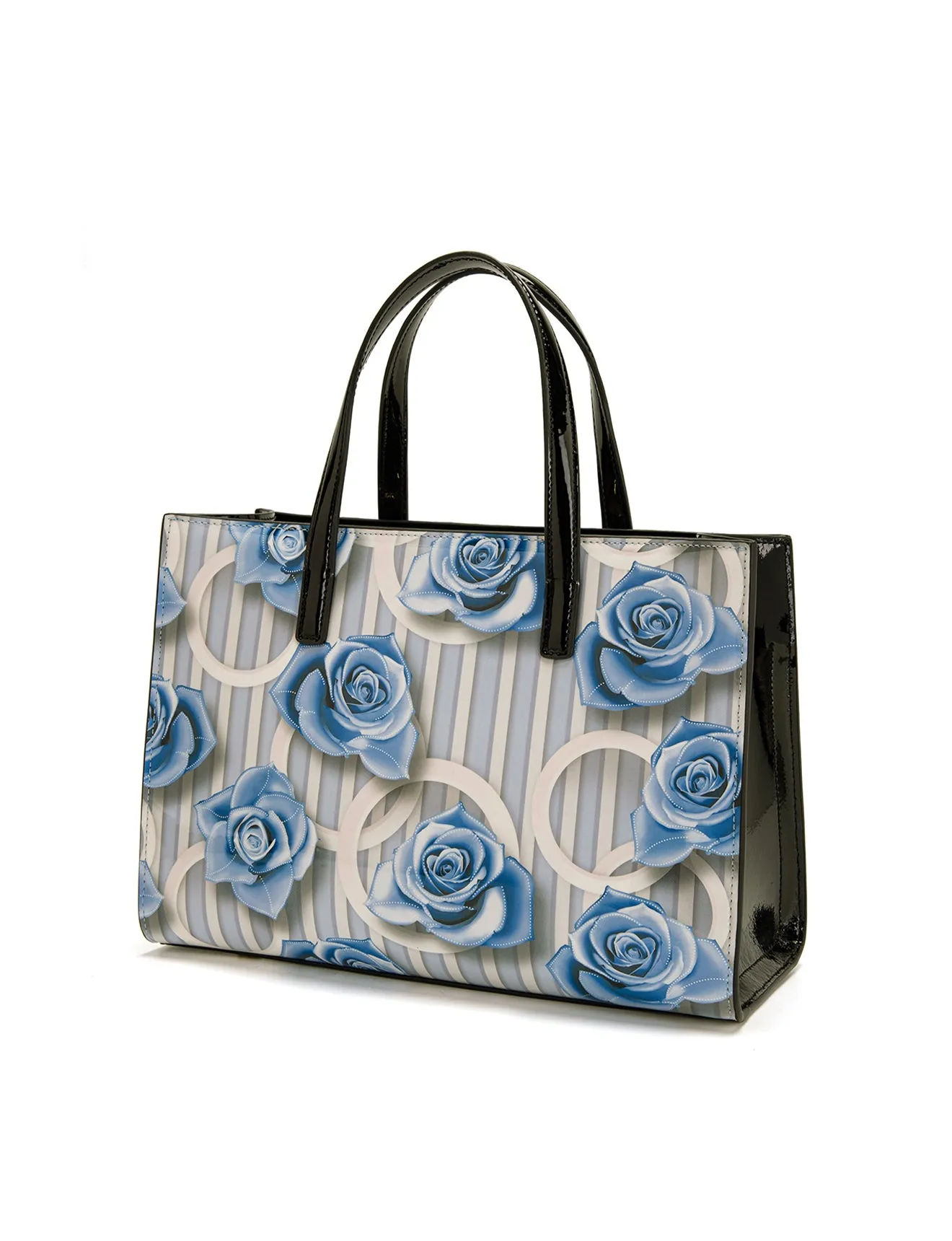 ANNABELLE PATENT LEATHER GRIP HANDLE BAG- SF22-0821-SALE