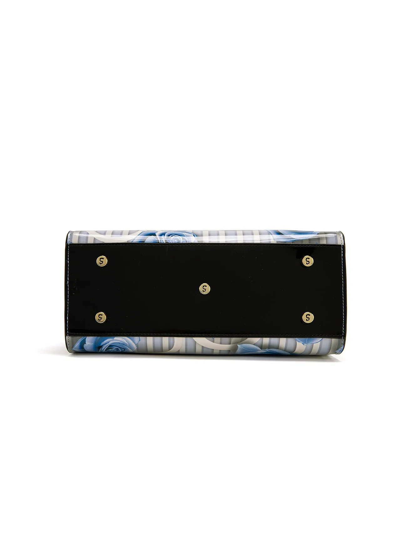 ANNABELLE PATENT LEATHER GRIP HANDLE BAG- SF22-0821-SALE