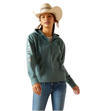 ARIAT TEK WOMENS 1/2 ZIP HOODIE