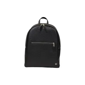 Armani Exchange Men's Black Cross Body Bag with Zip Pockets
