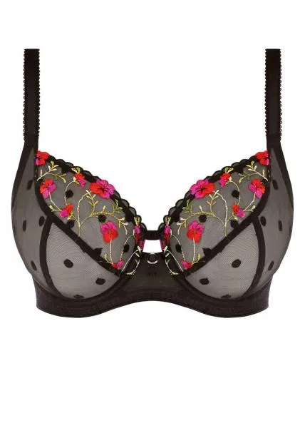 Awakening Underwire Plunge Bra - Black -