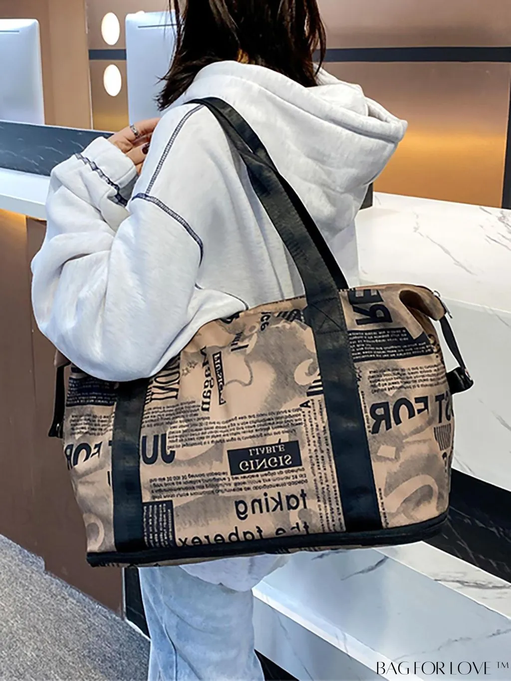 BagForLove - Waterproof Travel Bag with Separate Wet/Dry Compartments - Expandable, Lightweight & Spacious for Sports and Outdoors