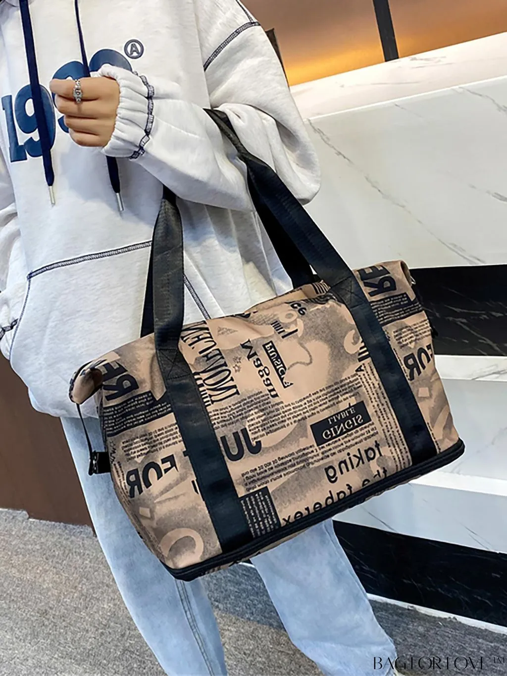BagForLove - Waterproof Travel Bag with Separate Wet/Dry Compartments - Expandable, Lightweight & Spacious for Sports and Outdoors