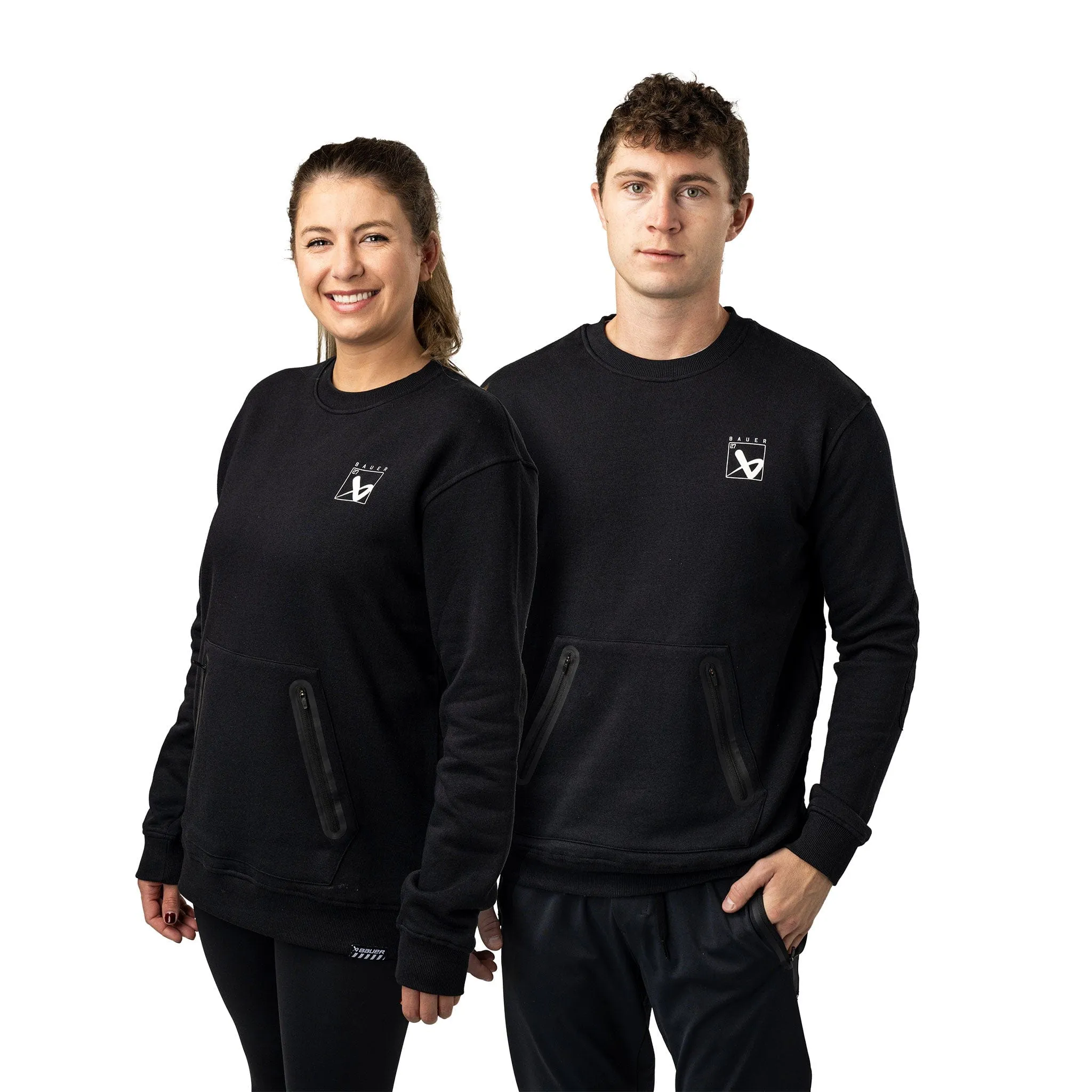 Bauer Quilted Crew - Black