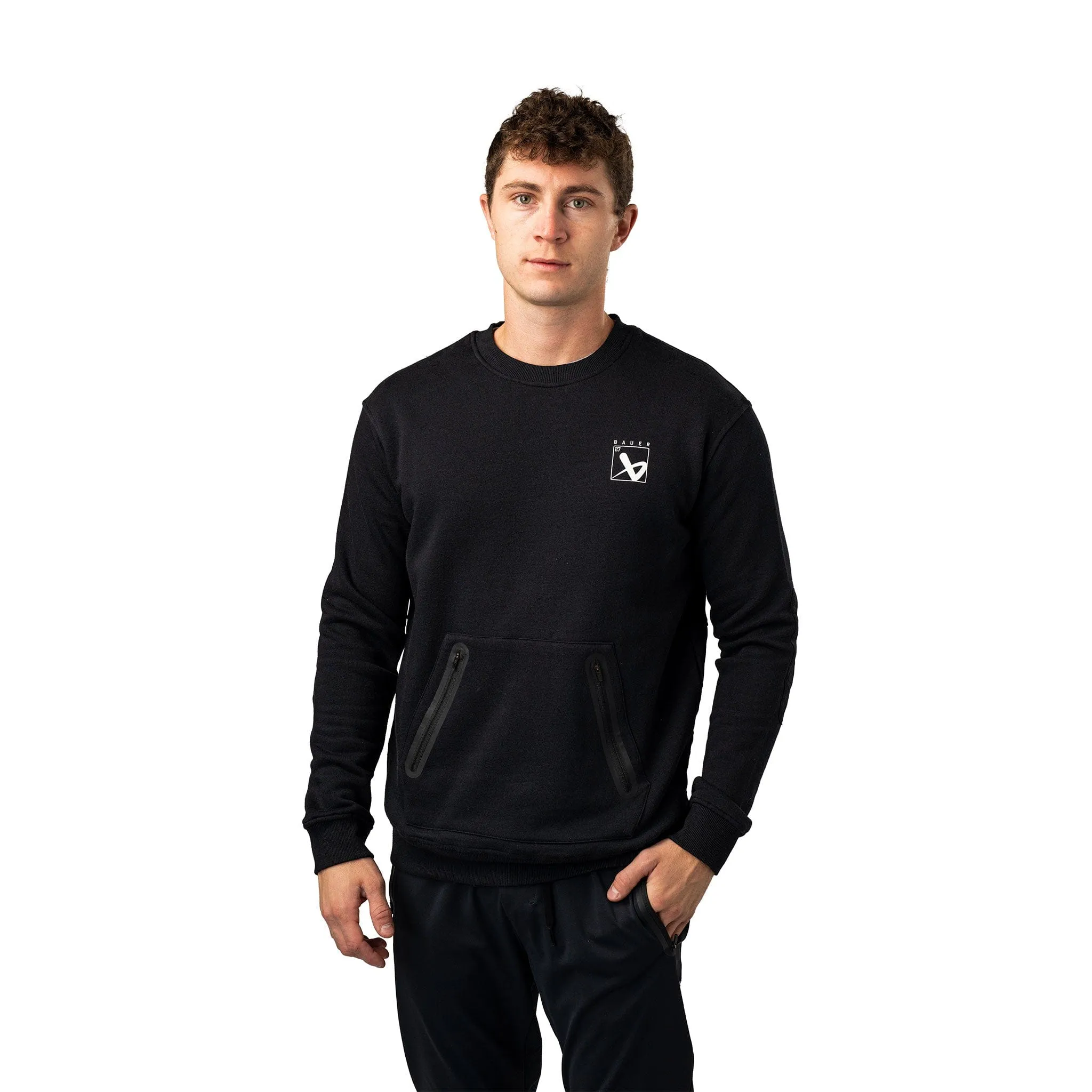 Bauer Quilted Crew - Black