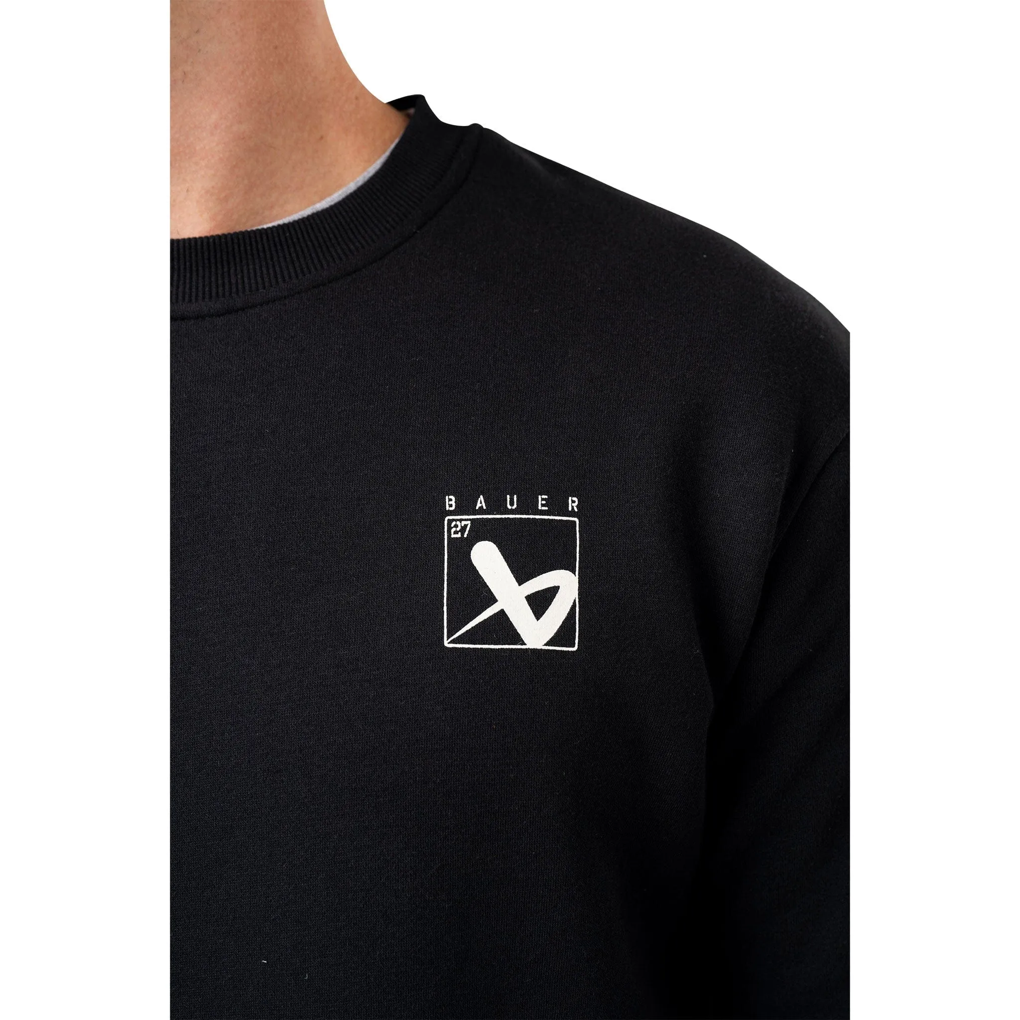 Bauer Quilted Crew - Black