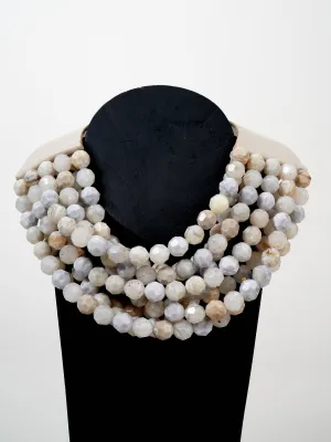bella necklace - four-tone desert sand