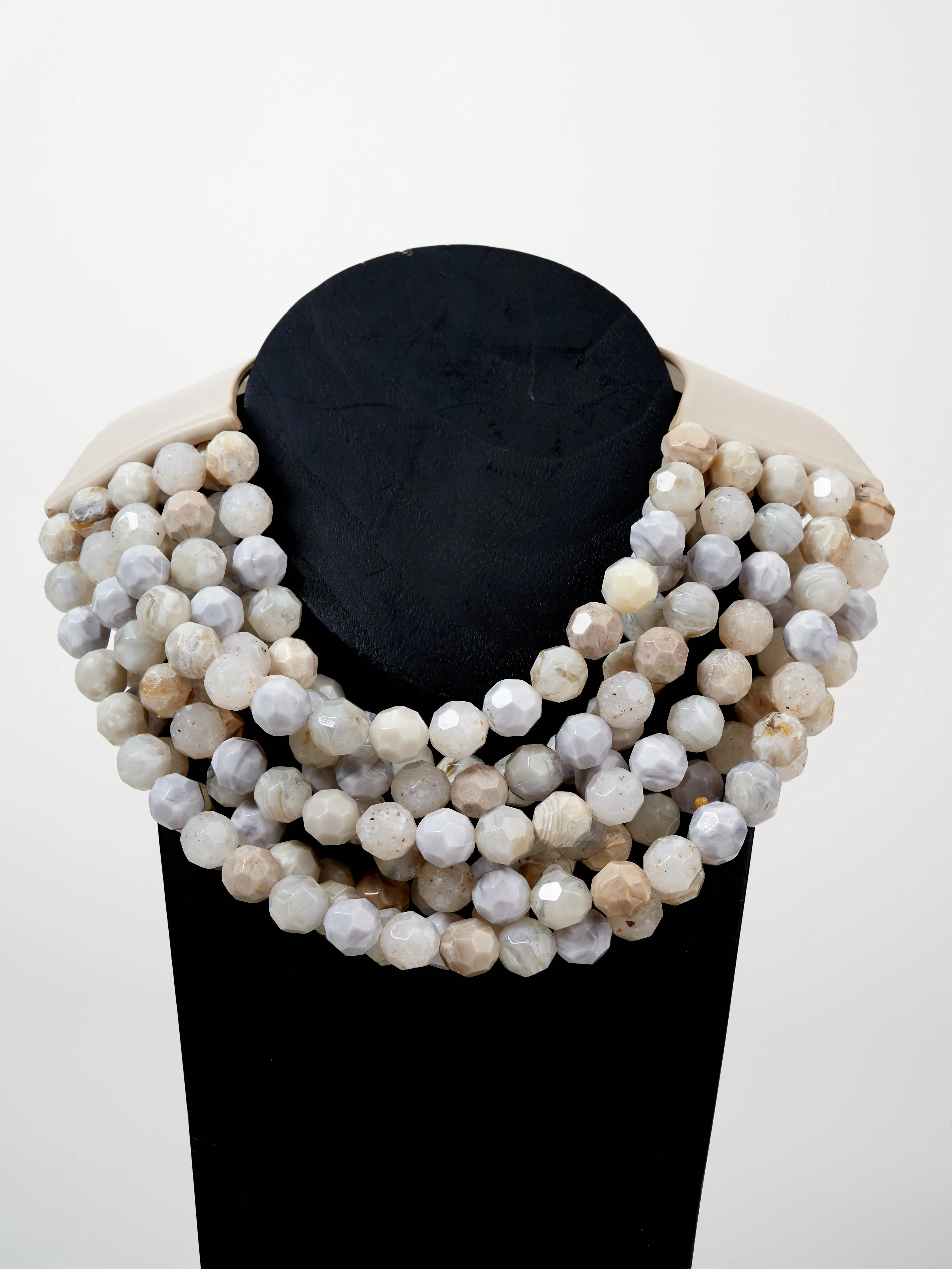bella necklace - four-tone desert sand