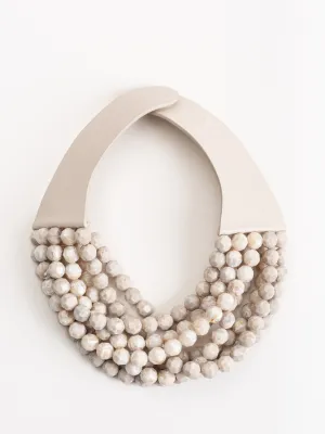 bella necklace - oatmeal