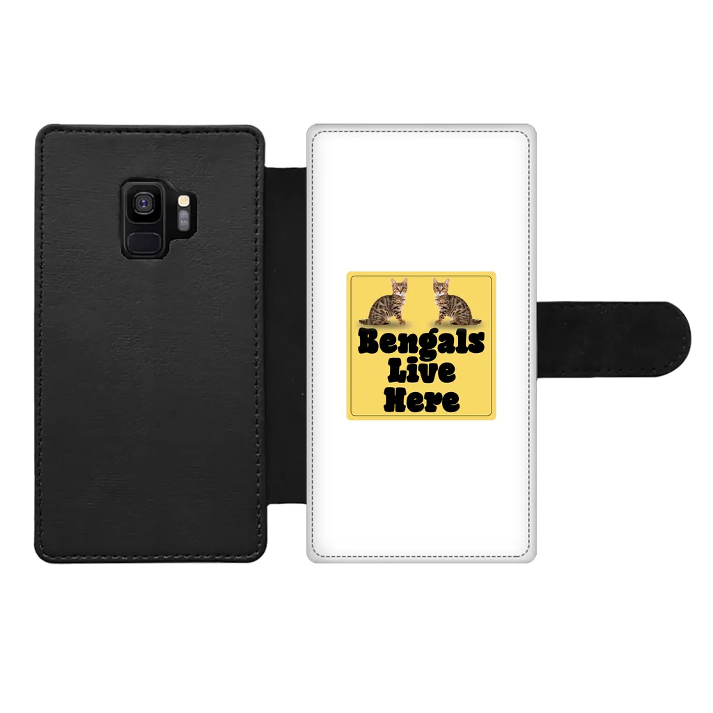 Bengals Front Printed Wallet Cases