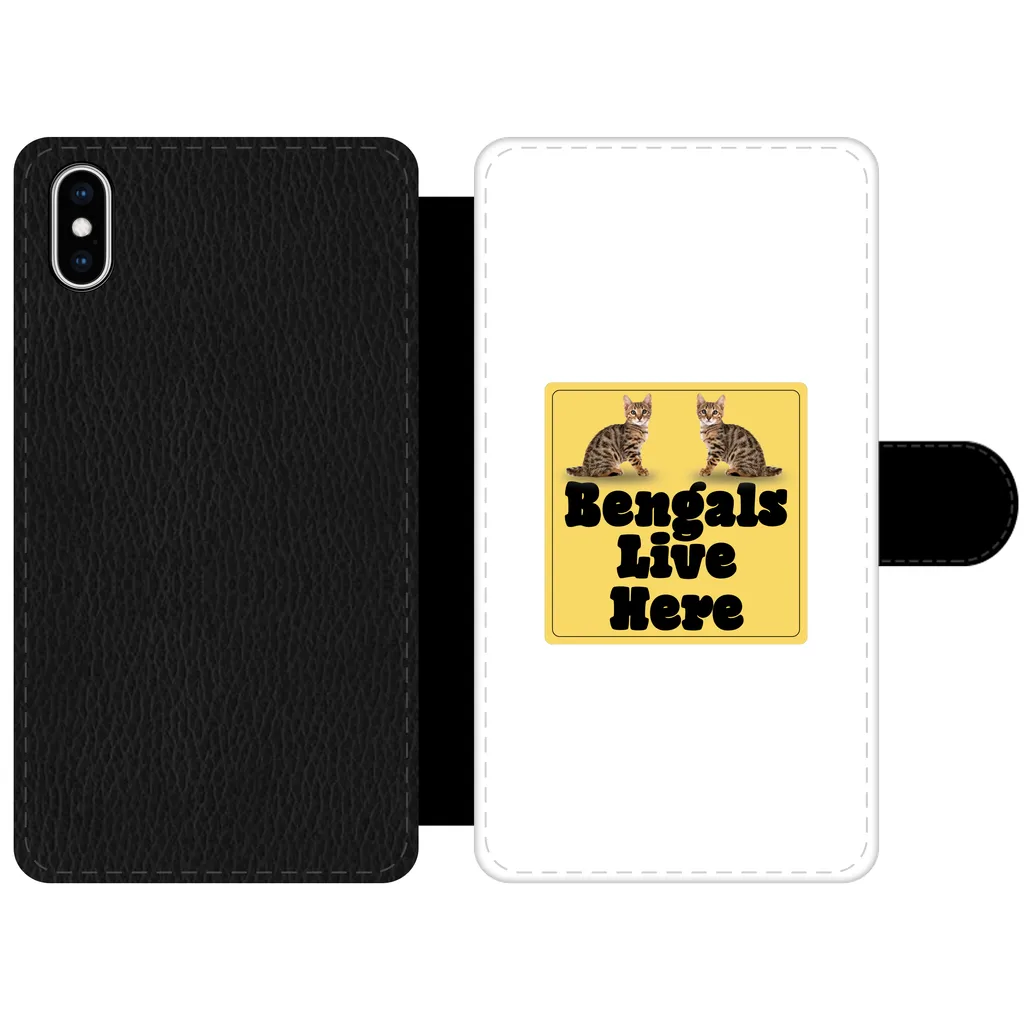 Bengals Front Printed Wallet Cases