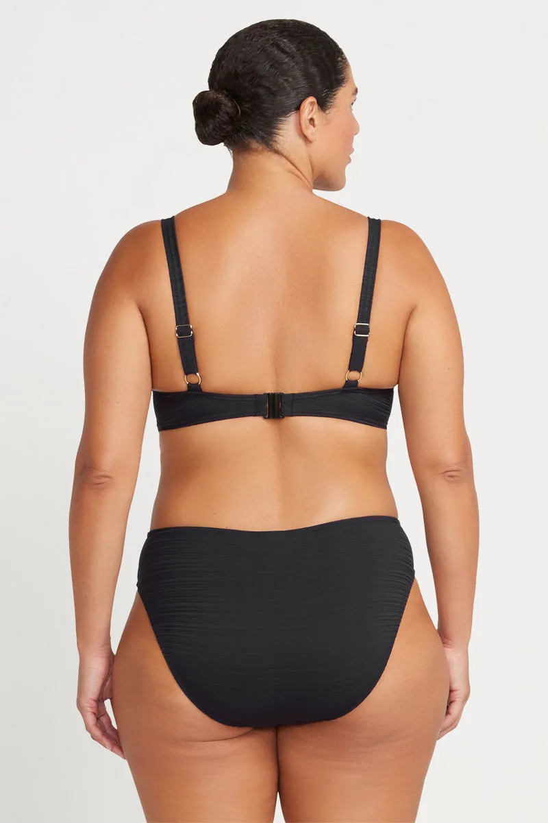 Black Aria Giotto D - E Cup Underwire Bikini Top