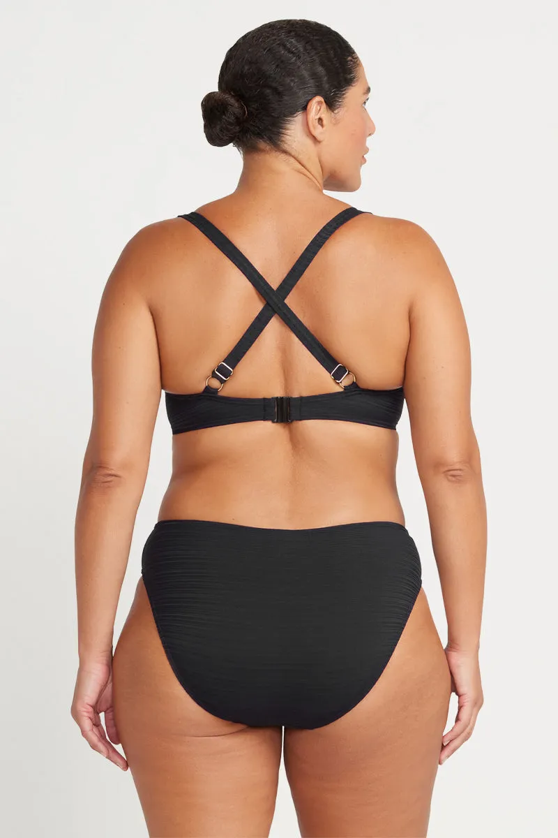 Black Aria Giotto D - E Cup Underwire Bikini Top