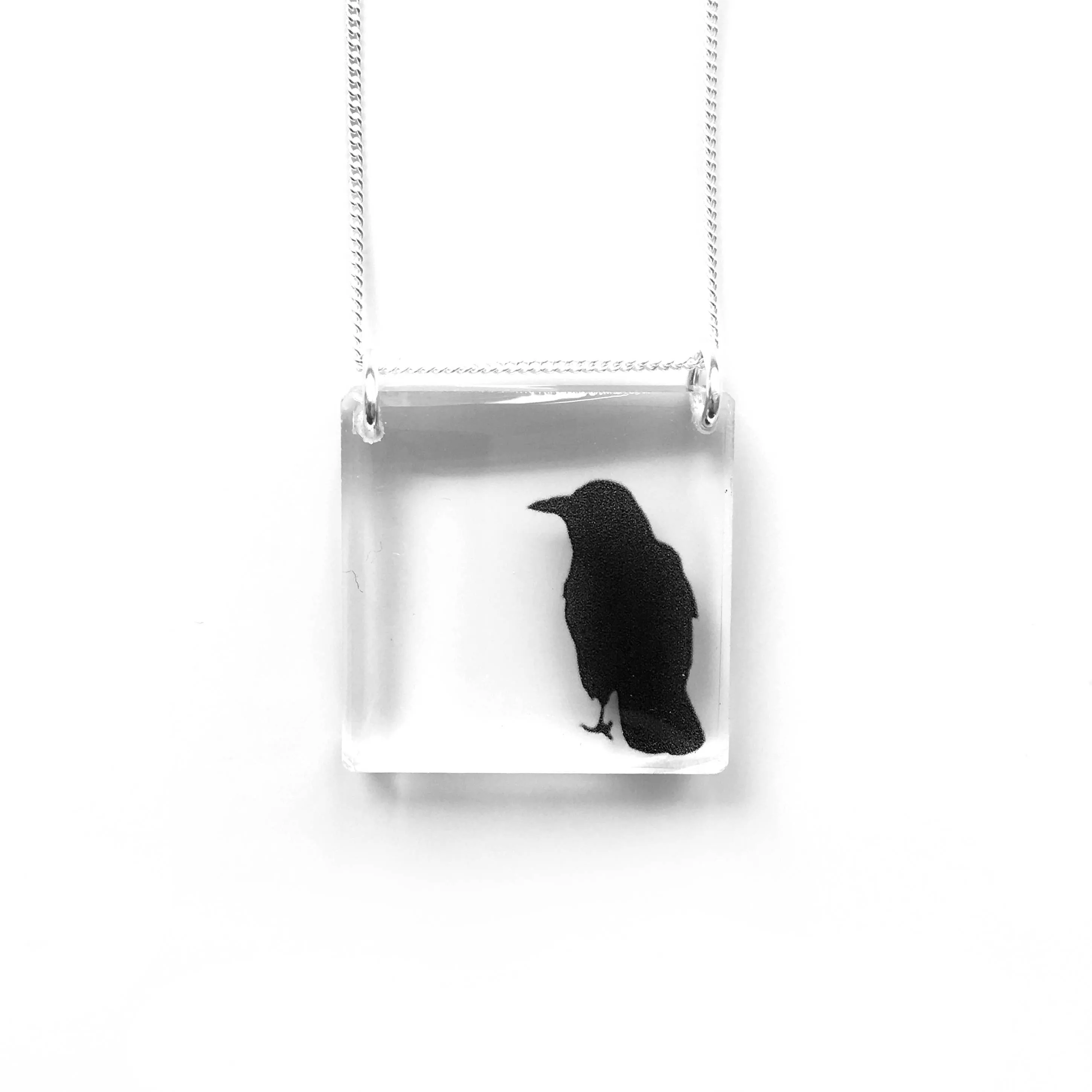 Black Drop Designs - Square Crow Necklace