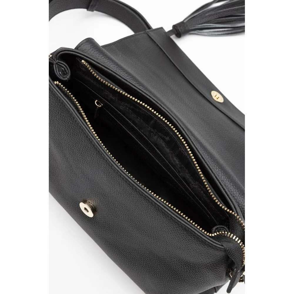 Black Jessie Leather Handbag