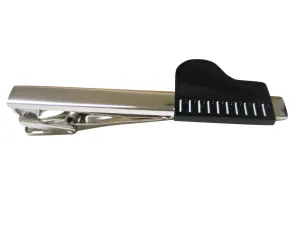 Black Piano Musical Instrument Square Tie Clip
