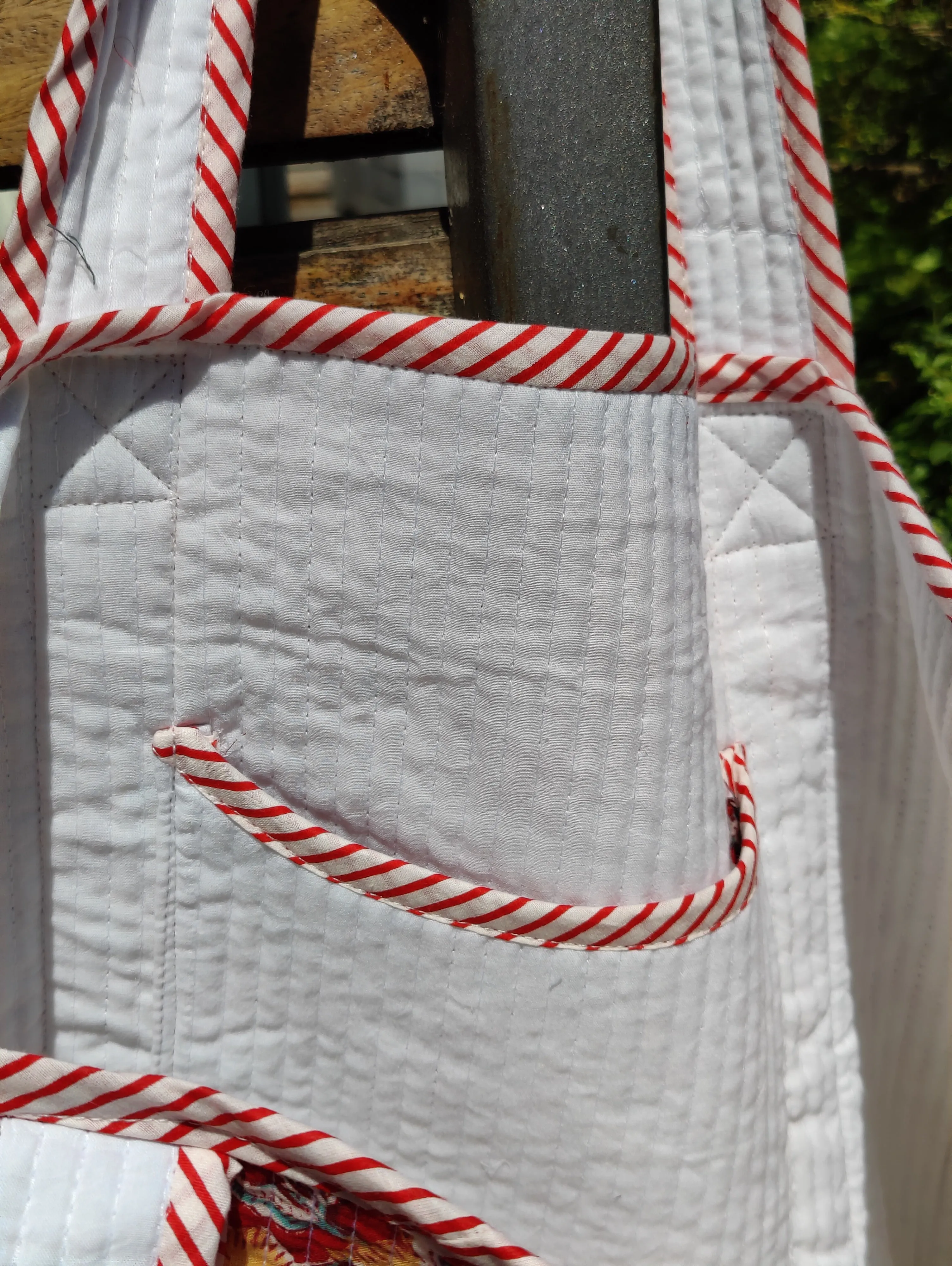 Block Print quilted bags