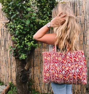 Block Print quilted bags