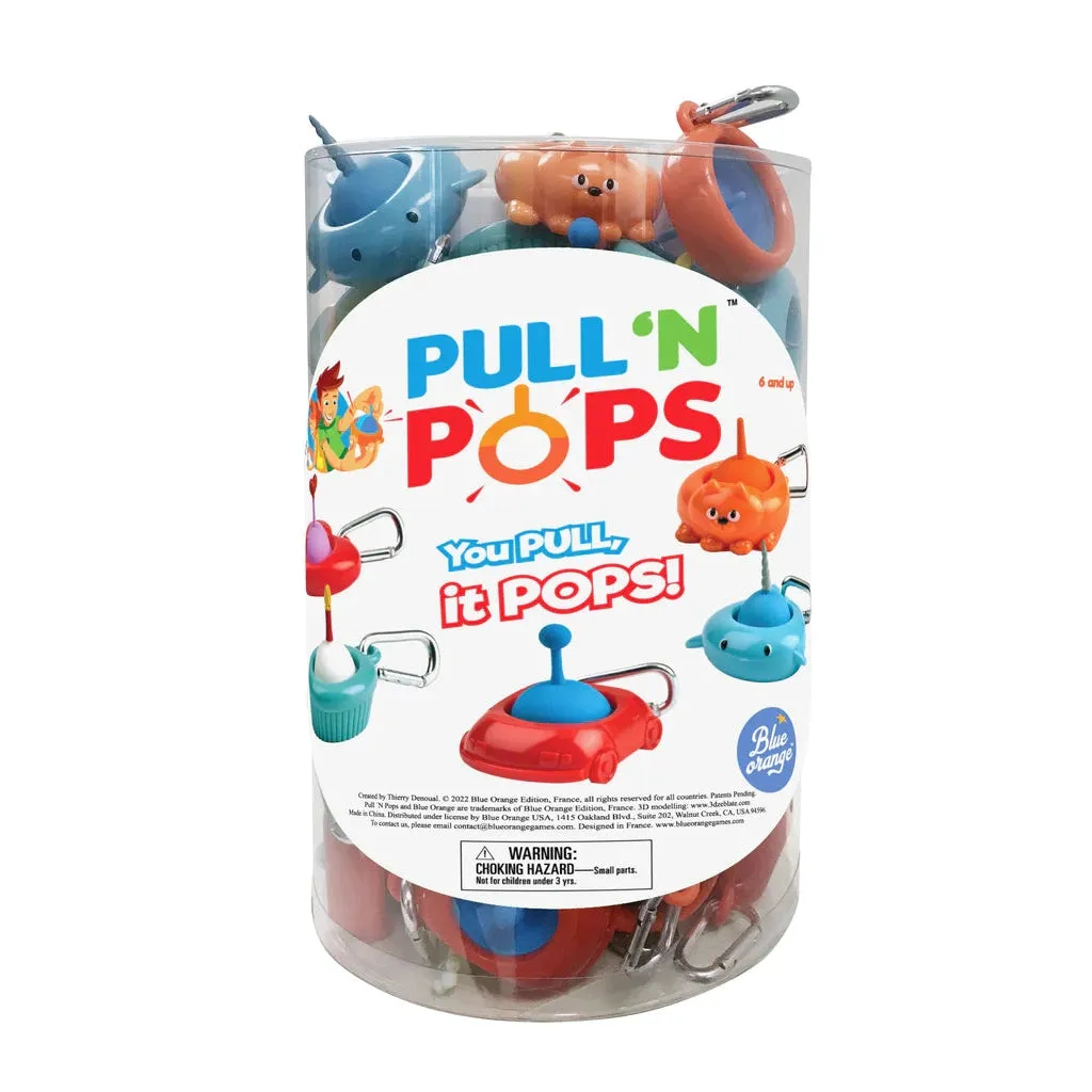 Blue Orange Games Pull 'N Pops Big Bubble Keychain