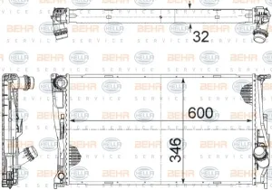 BMW Radiator Suit Diesel Manual E90 E91 E92 E93 17117790297