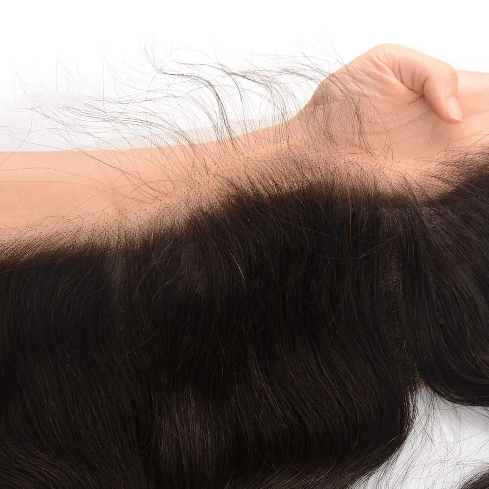 Body Wave Human Hair Closure 13*4 HD Lace Frontal Natural Color MYLOCKME