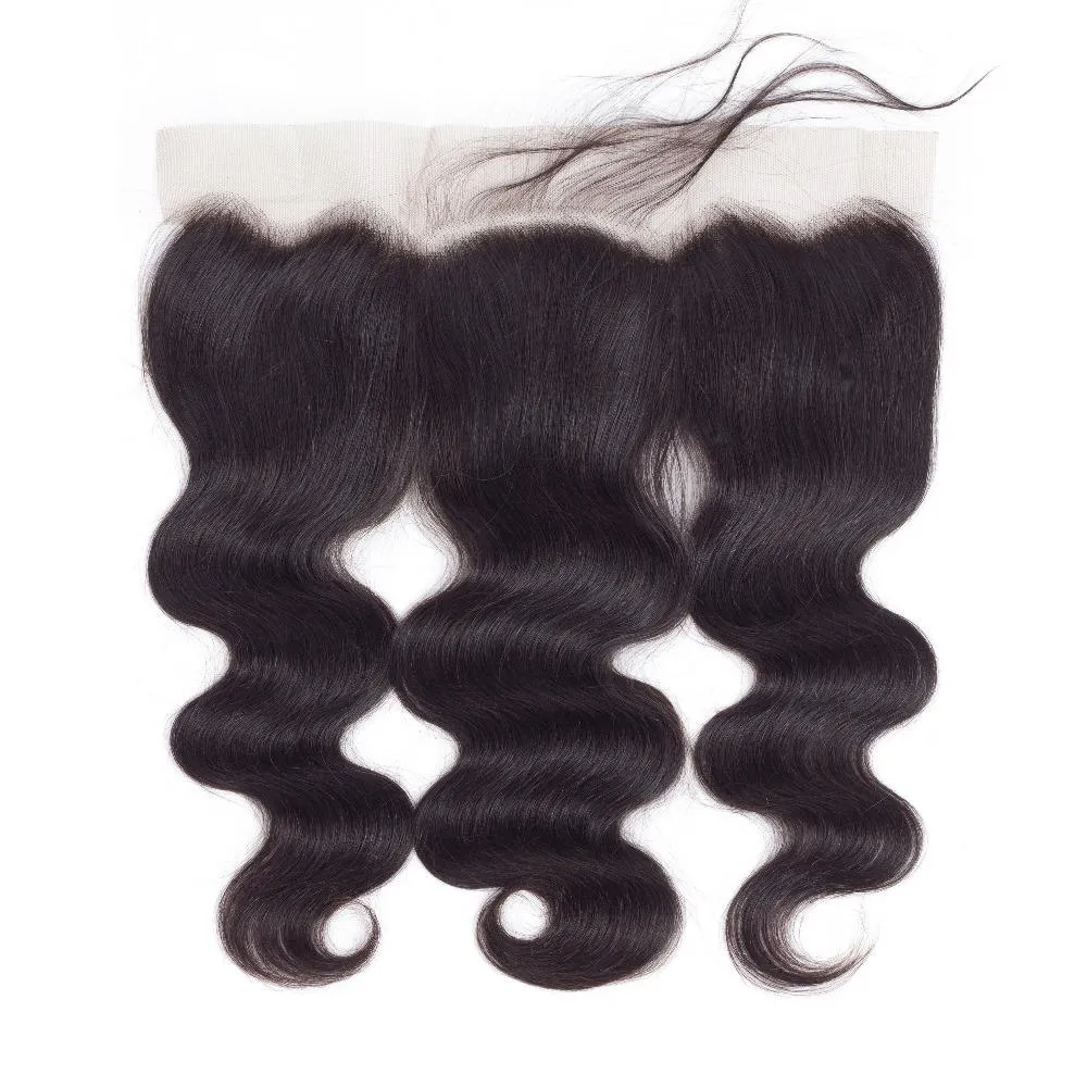 Body Wave Human Hair Closure 13*4 HD Lace Frontal Natural Color MYLOCKME