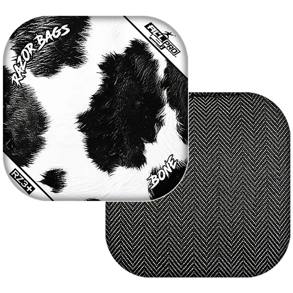 Bone | Cow Print | ACL PRO Razor Cornhole Bags