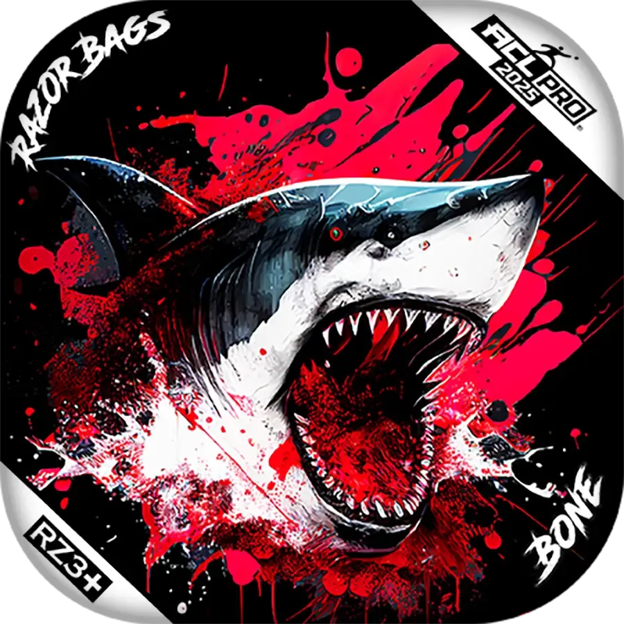 Bone | Shark Black Series | ACL PRO Razor Cornhole Bags