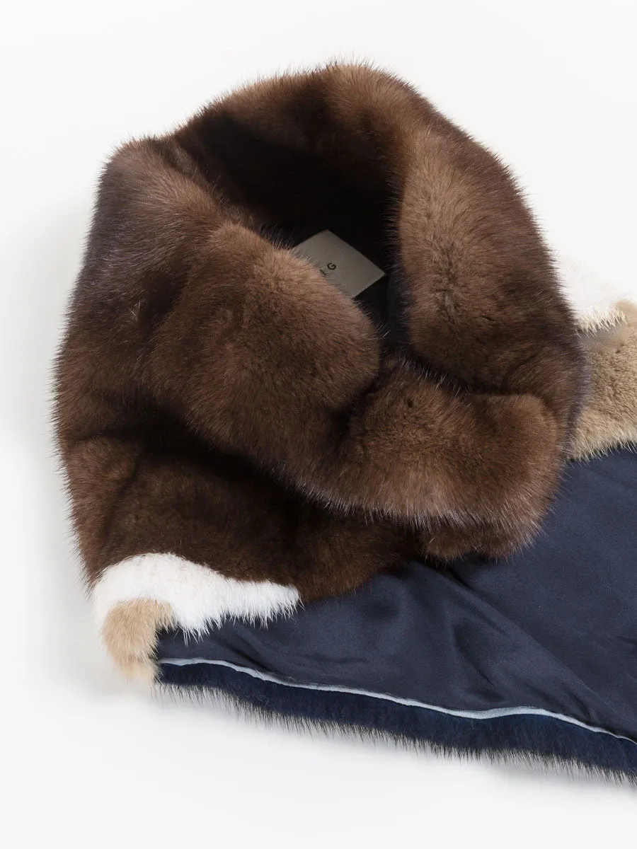 boris mink scarf