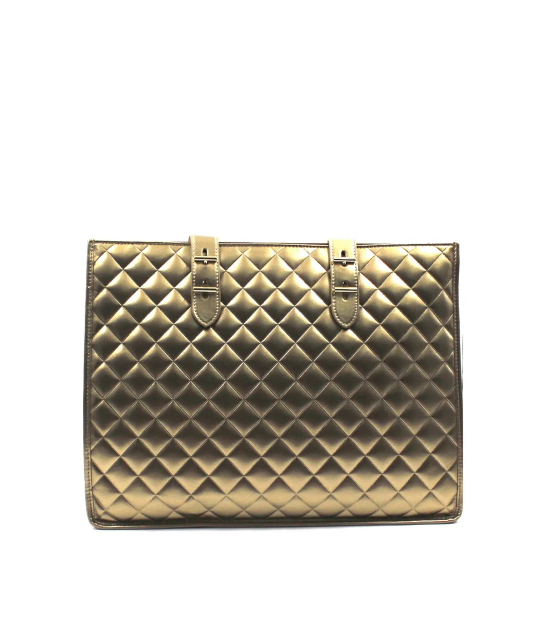Borsa Quilted Nappa Pu - Platino