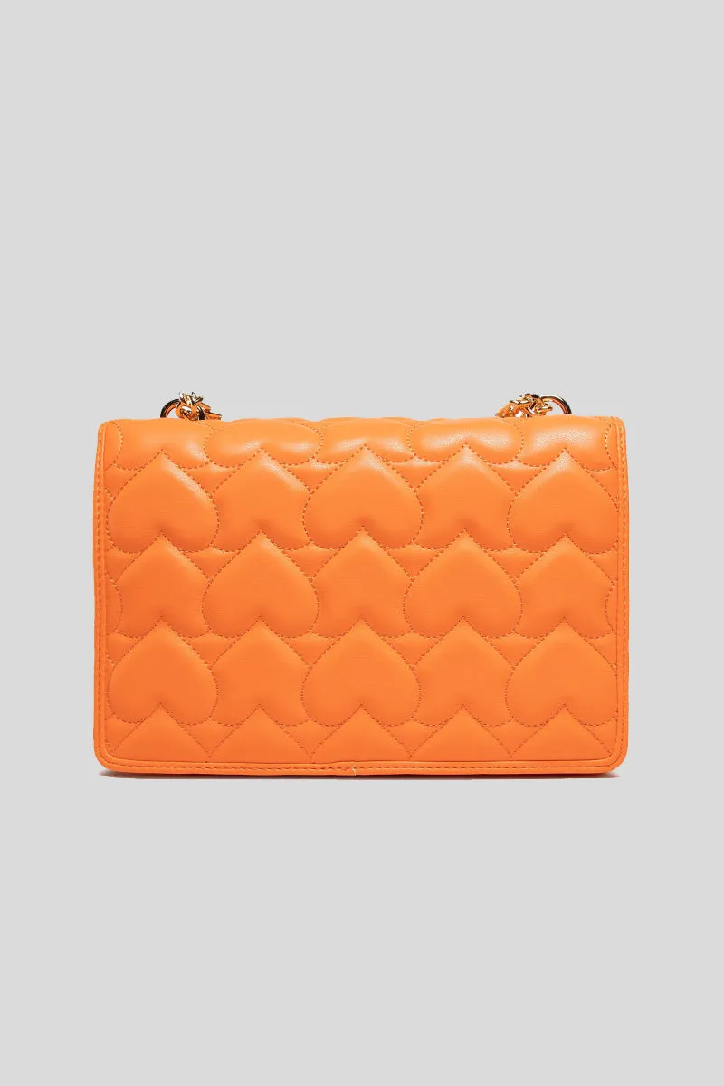 Borsa Quilted Pu - Arancio