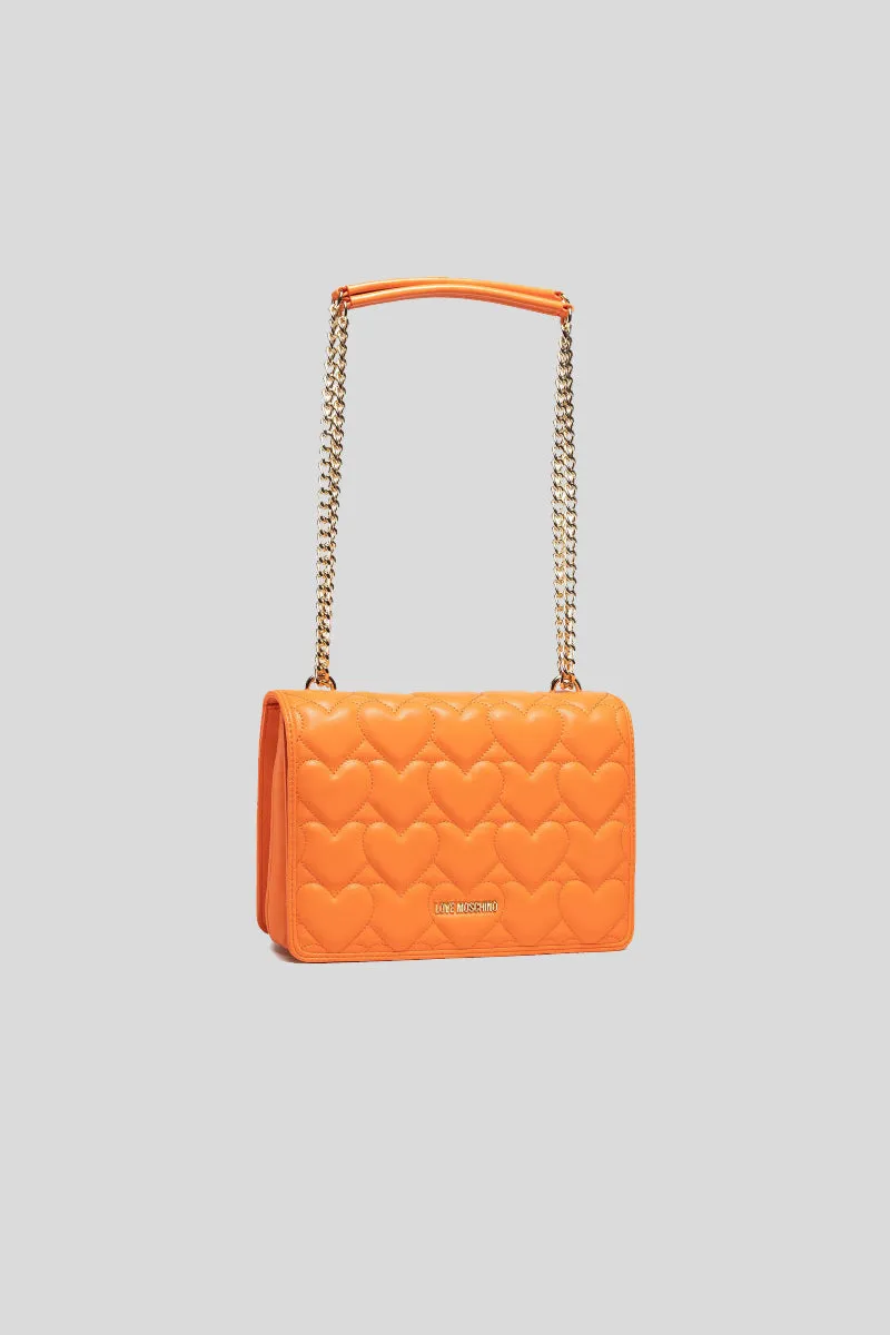 Borsa Quilted Pu - Arancio