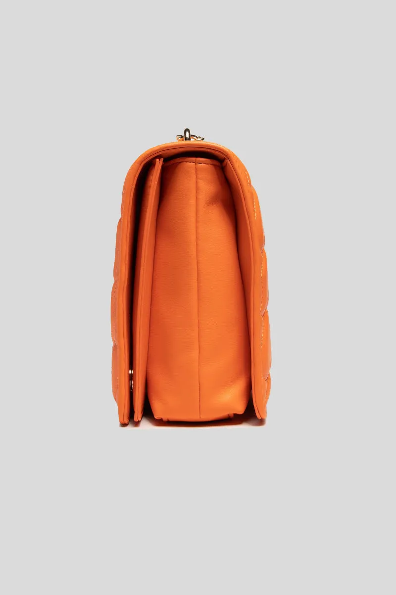 Borsa Quilted Pu - Arancio
