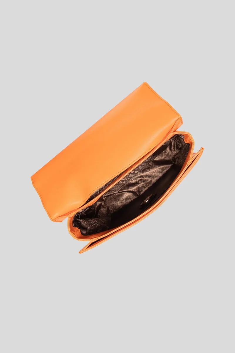 Borsa Quilted Pu - Arancio