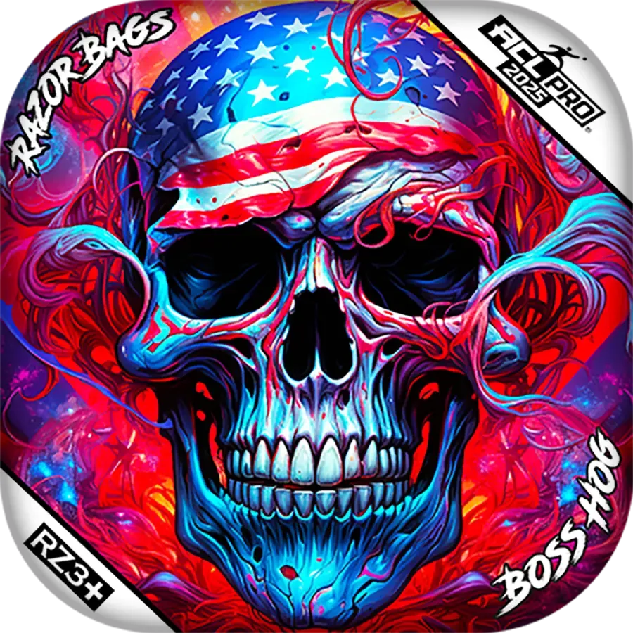 Boss Hog | Skull Merica | ACL PRO Razor Cornhole Bags