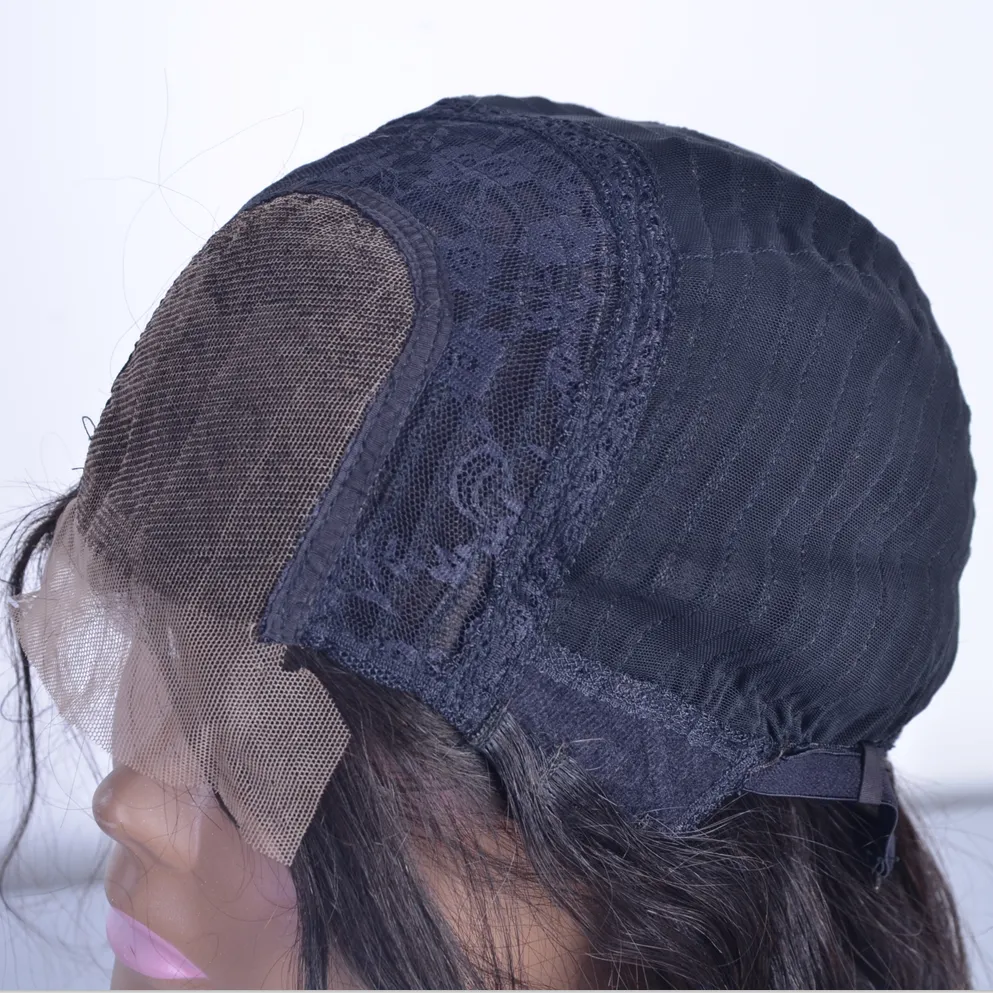 Brazilian Hair Fashion Black Straight Style 4*4 Closure Wig
