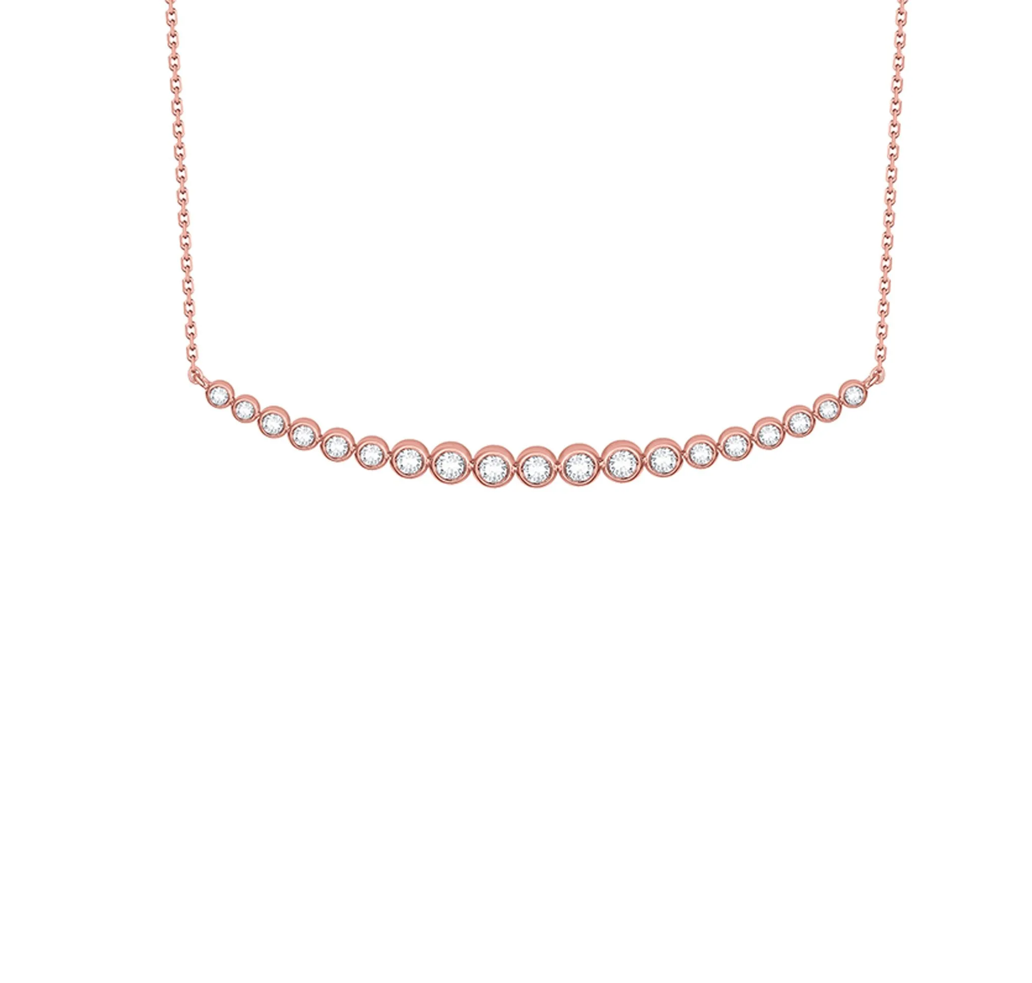 Bubbly 0.50ct Lab Grown Diamonds Necklace <br> NL-00177WHT