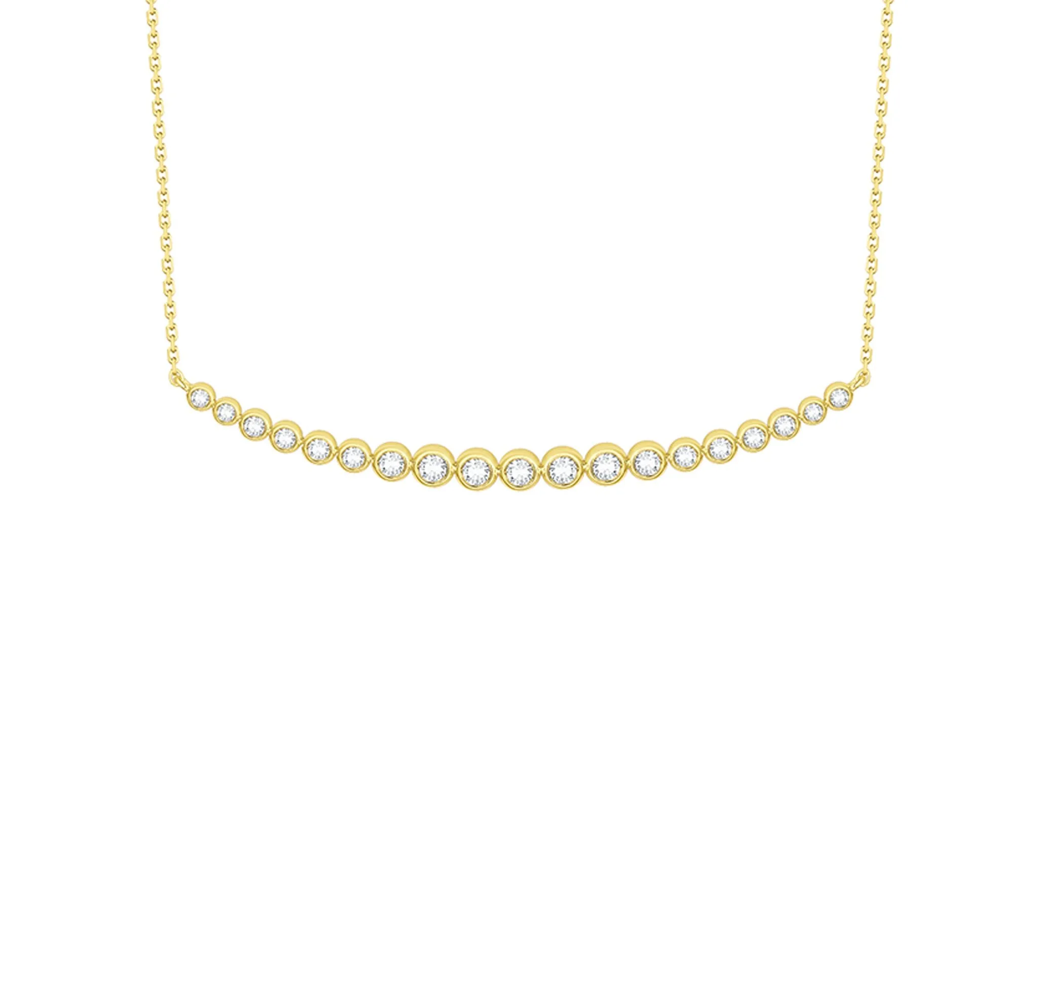 Bubbly 0.50ct Lab Grown Diamonds Necklace <br> NL-00177WHT