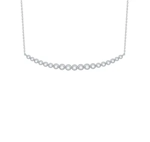 Bubbly 0.50ct Lab Grown Diamonds Necklace <br> NL-00177WHT