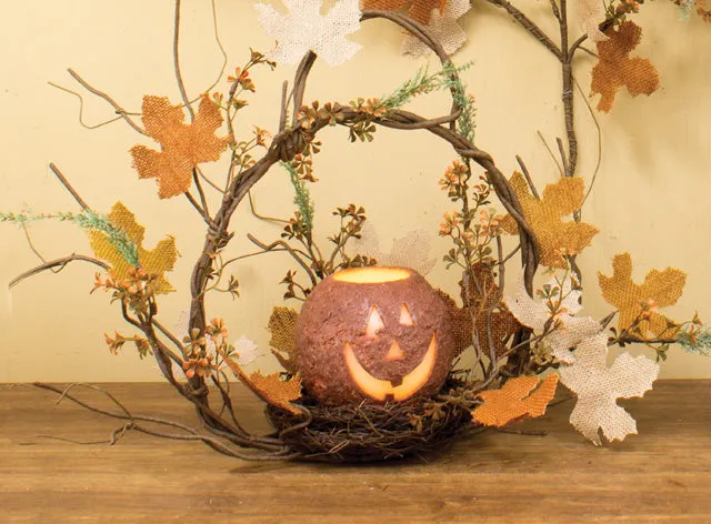 Burlap Maple Basket