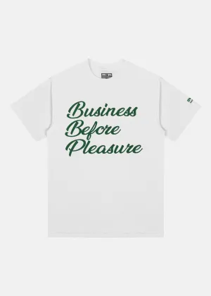BUSINESS BEFORE PLEASURE (WHITE)