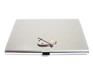 Business Card Holder with Art Palette Pendant