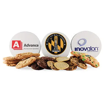 Business Gift Cookie Tin