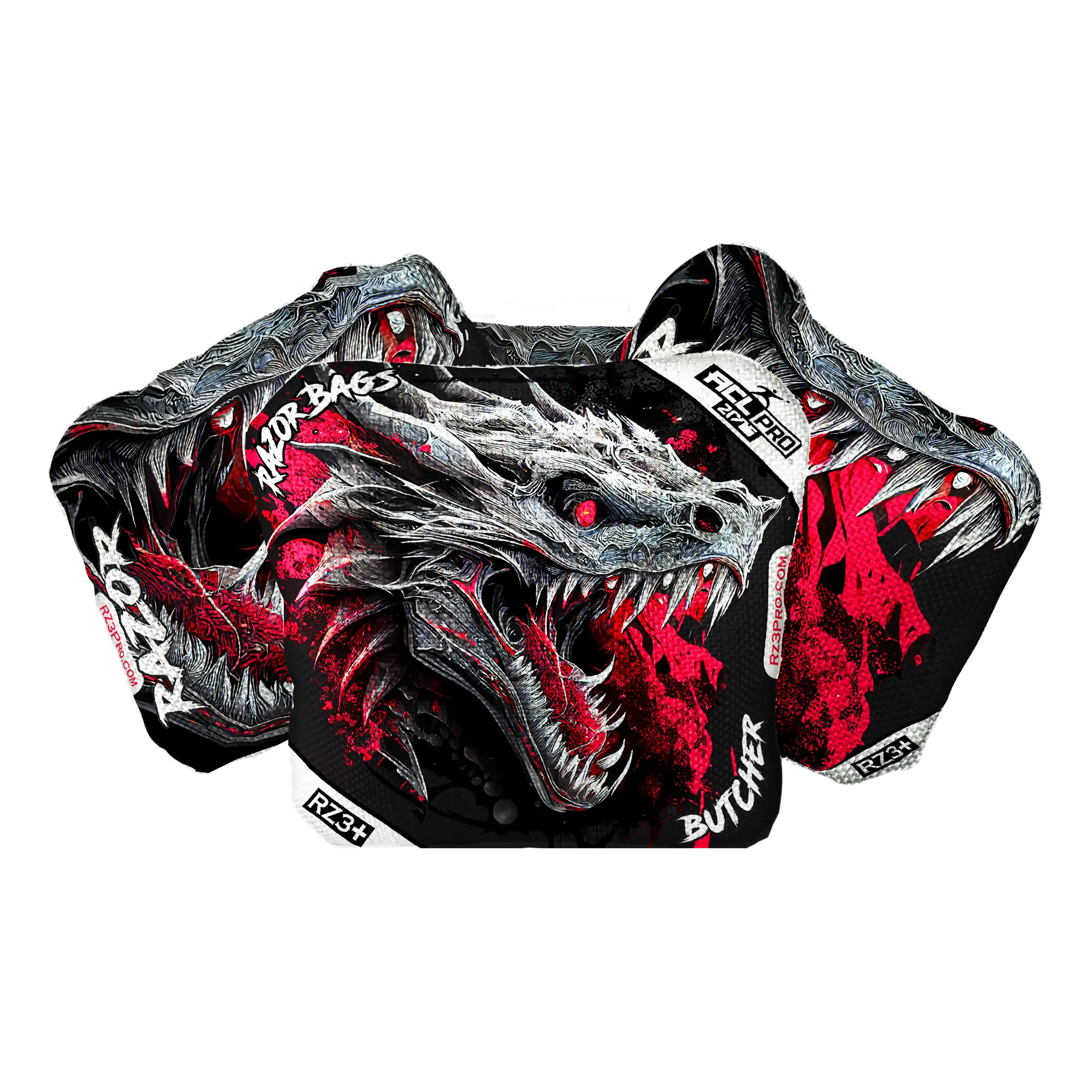 Butcher | Dragon Black Series | ACL PRO Razor Cornhole Bags