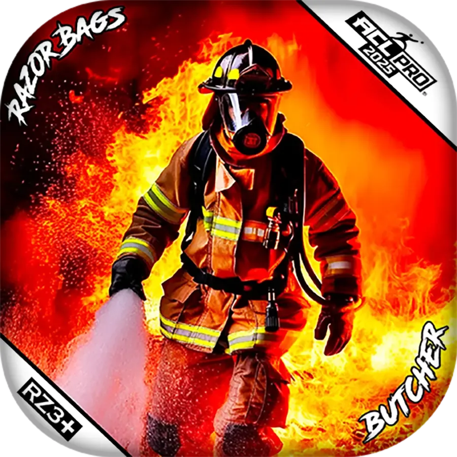 Butcher | Hero Fireman | ACL PRO Razor Cornhole Bags