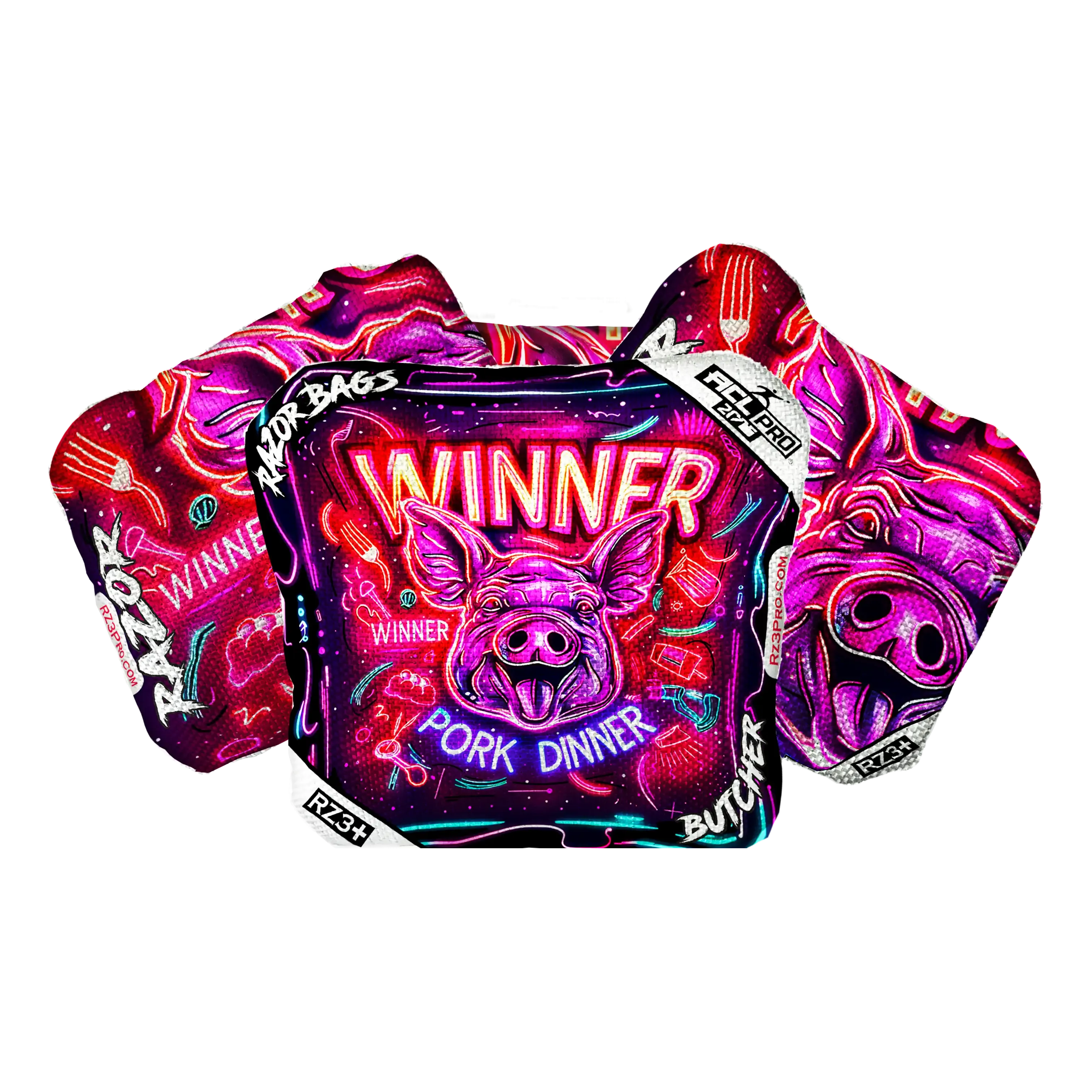 Butcher | Winner Winner Pork Dinner | ACL PRO Razor Cornhole Bags