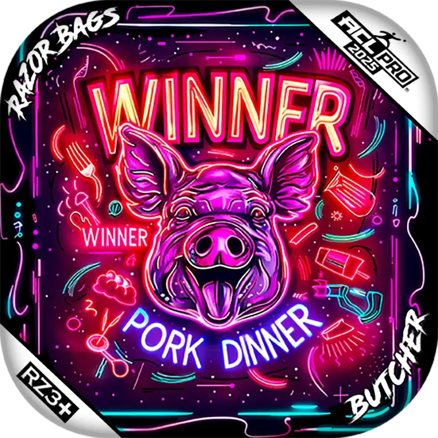 Butcher | Winner Winner Pork Dinner | ACL PRO Razor Cornhole Bags