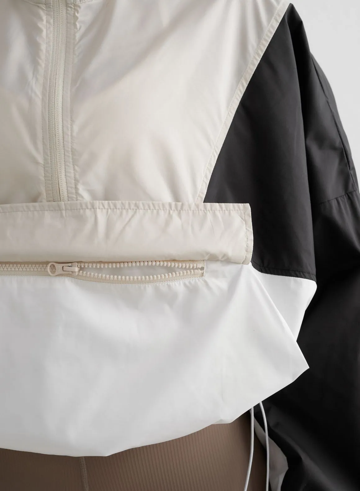 Café Au Lait Balance Blocked Windstopper Jacket