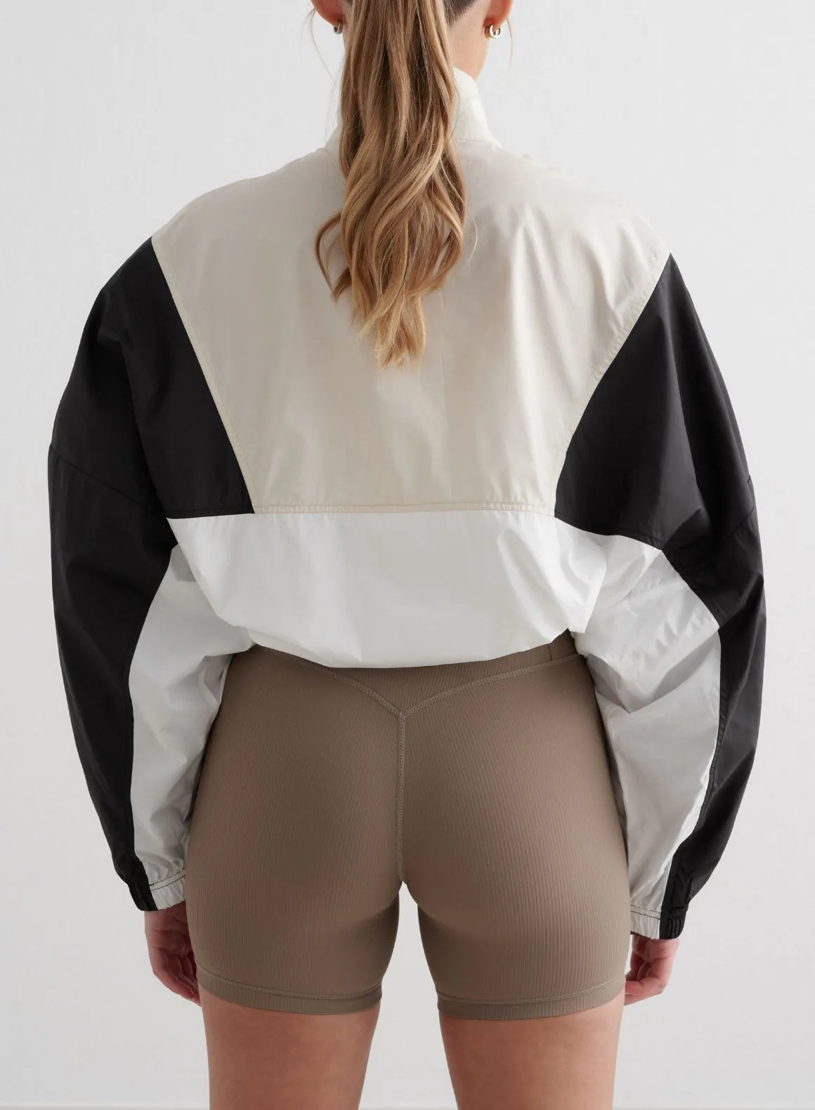 Café Au Lait Balance Blocked Windstopper Jacket